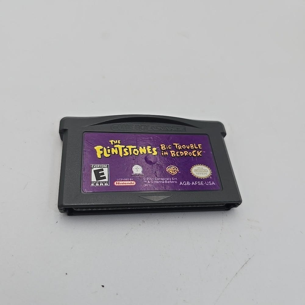 The Flintstones: Big Trouble in Bedrock Nintendo Game Boy Advance Authentic CART